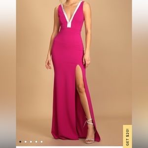 Lulu’s Stunned by You Magenta Rhinestone